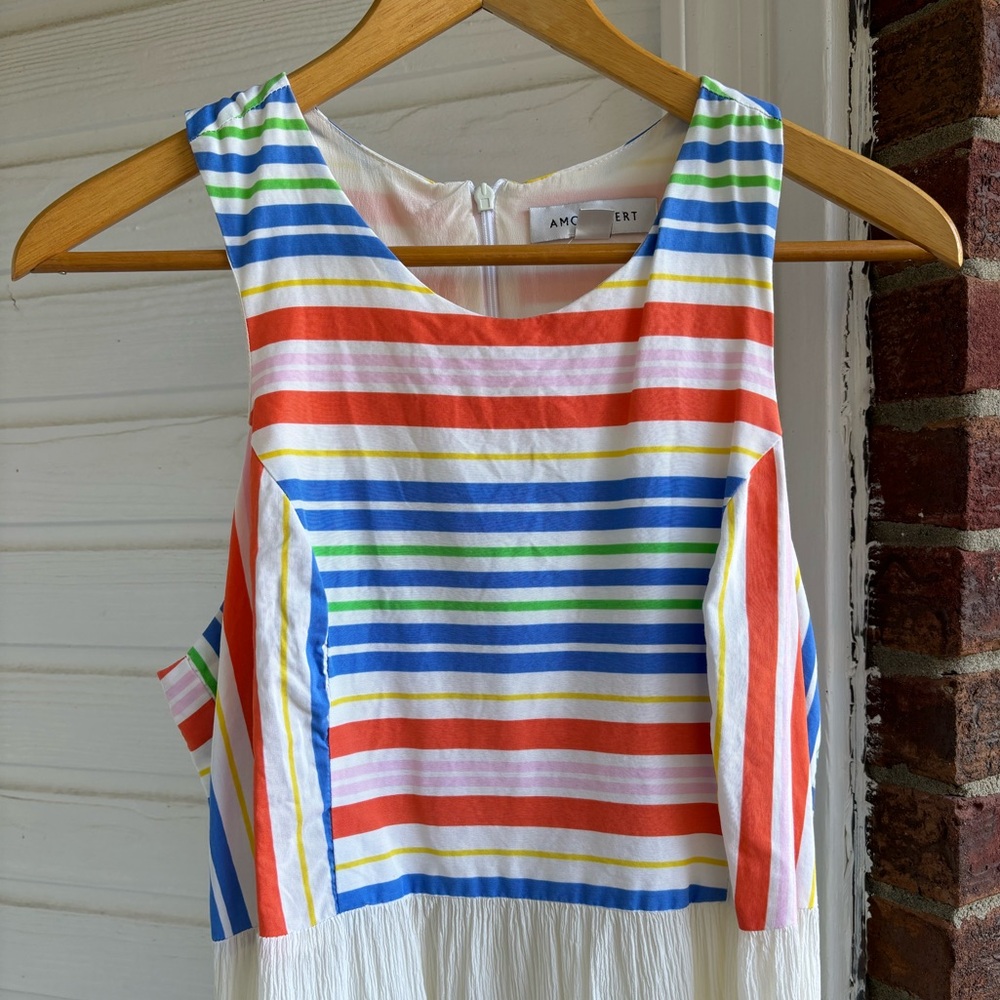 Amour Vert bright sleeveless Maxi dress size Large